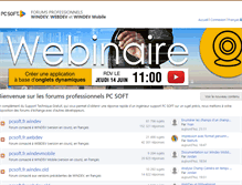 Tablet Screenshot of forum.pcsoft.fr